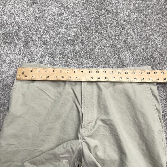 Columbia ROC Chino Shorts Mens 38 Beige Snap Button Flat Front Outdoor 37x10 - Picture 6 of 16